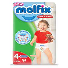 Molfix Pants Size 4 (Maxi), 54pcs