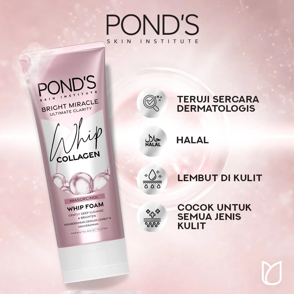 PONDS BRIGHT MIRACLE FACIAL FOAM 100G