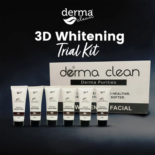 Derma Clean 3d Whitening Facial Kit – 6 PCS