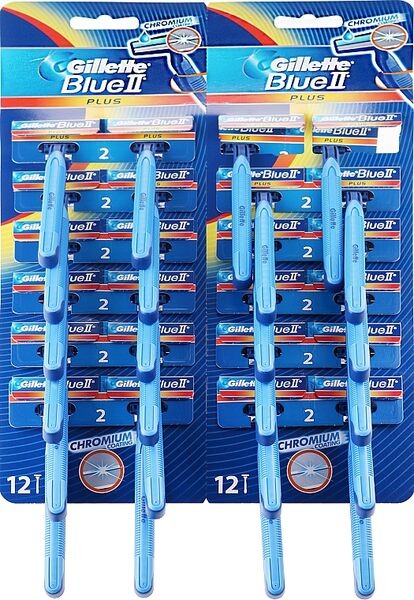 Gillette Blue II Plus Razor 24pcs