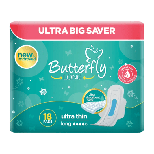 Butterfly Long Ultra Big Saver Sanitary Pads Long 18 Pc