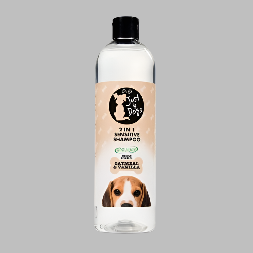 Dogs Just 4  2 In 1 Sensitive Shampoo Oatmeal & Vanilla 500ml -
