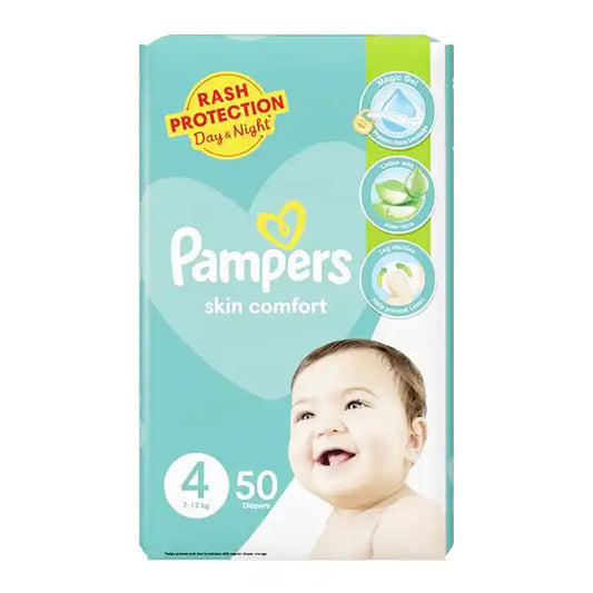 PAMPERS BABY DIAPERS MEGA PACK LARGE SIZE 4 50PCS