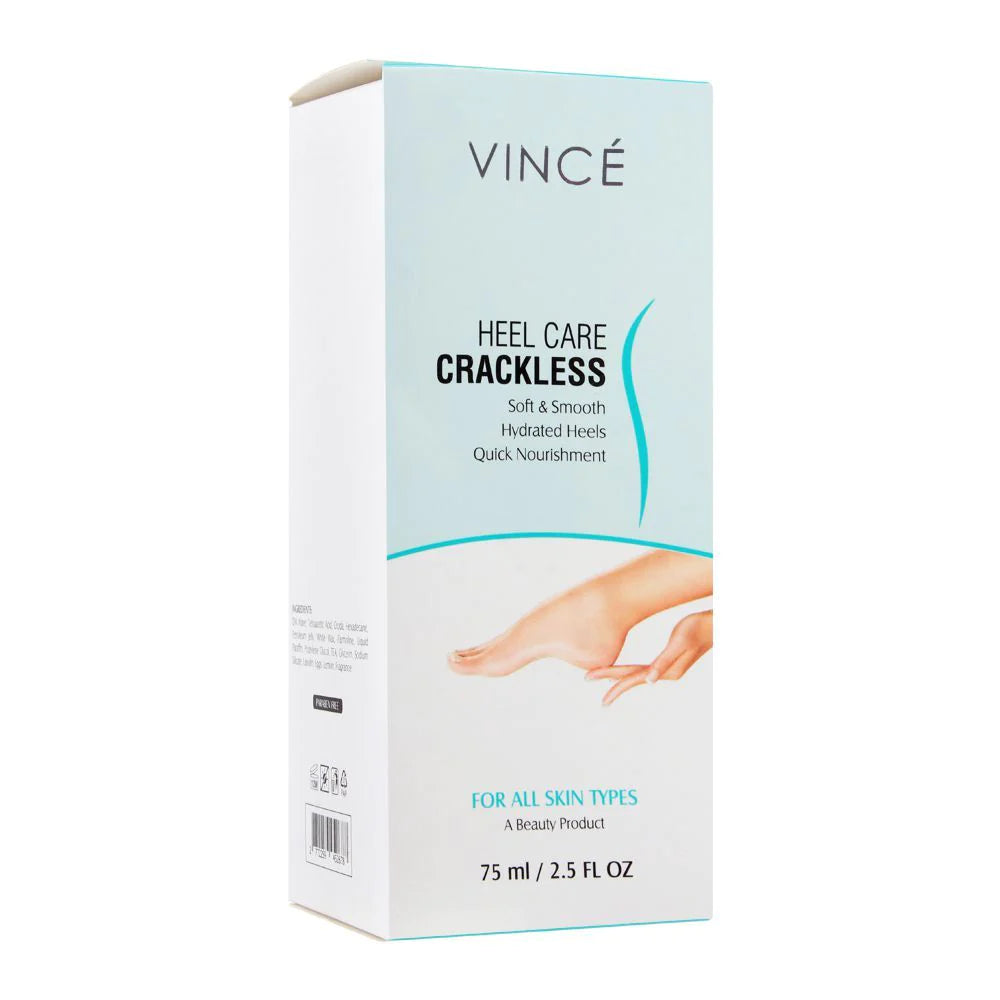 Vince Heel Care Crackless Cream, For All Skin Types, 75ml