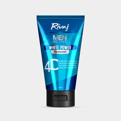 Men Active White Power Face wash