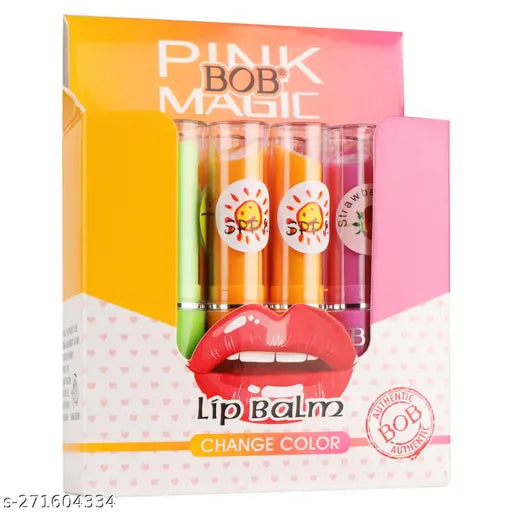 BOB PINK MAGIC LIP BALM, PACK OF 12, 2GM