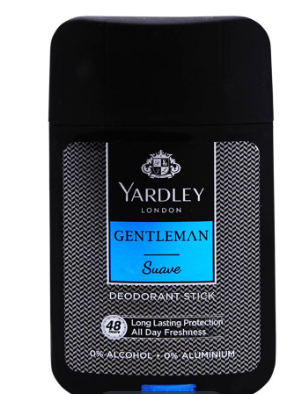 Yardley Gentleman Elite Deodorant Stick, 0% Alcohol, 50ml