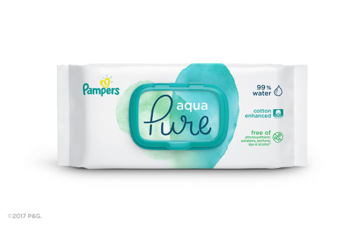 PAMPERS BABY WIPES-AQUA PURE